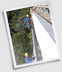 Travaux sur corniche