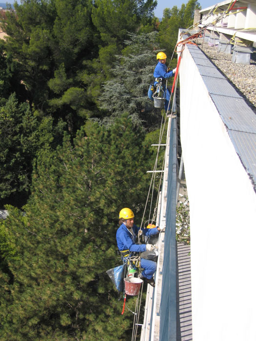 Travaux de maçonnerie avec l'entreprise de travaux acrobatiques